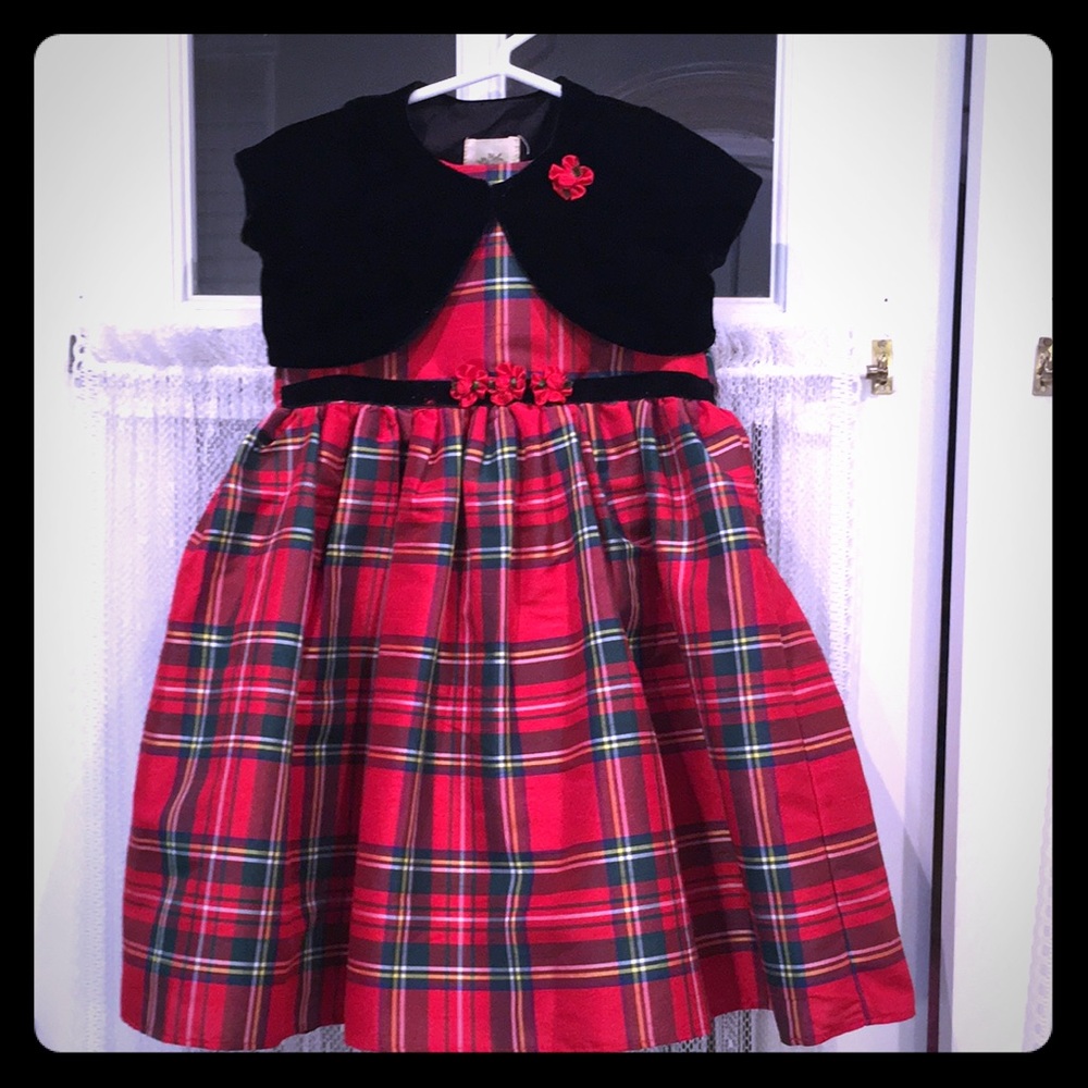 Laura Ashley Holiday Dress with Shrug